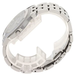 GUCCI Watches Quartz 5500M Stainless Steel Silver Round face black dial | AlmaBagz