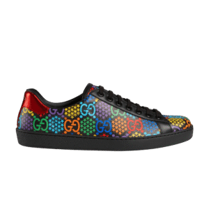Gucci GG Psychedelic Ace Sneaker in Black | AlmaBagz