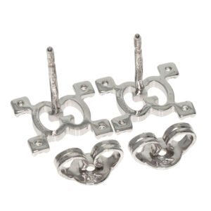 GUCCI Pierce K18WG Silver GG logo diamond | AlmaBagz