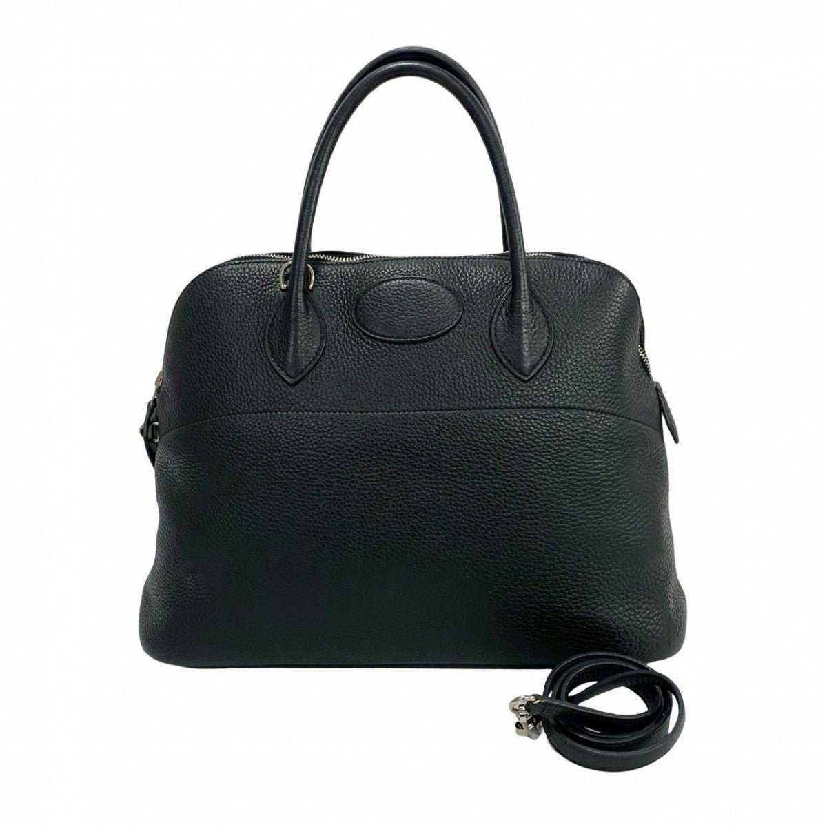 HERMES Shoulder Bag Taurillon Clemence black Bored 35 | AlmaBagz