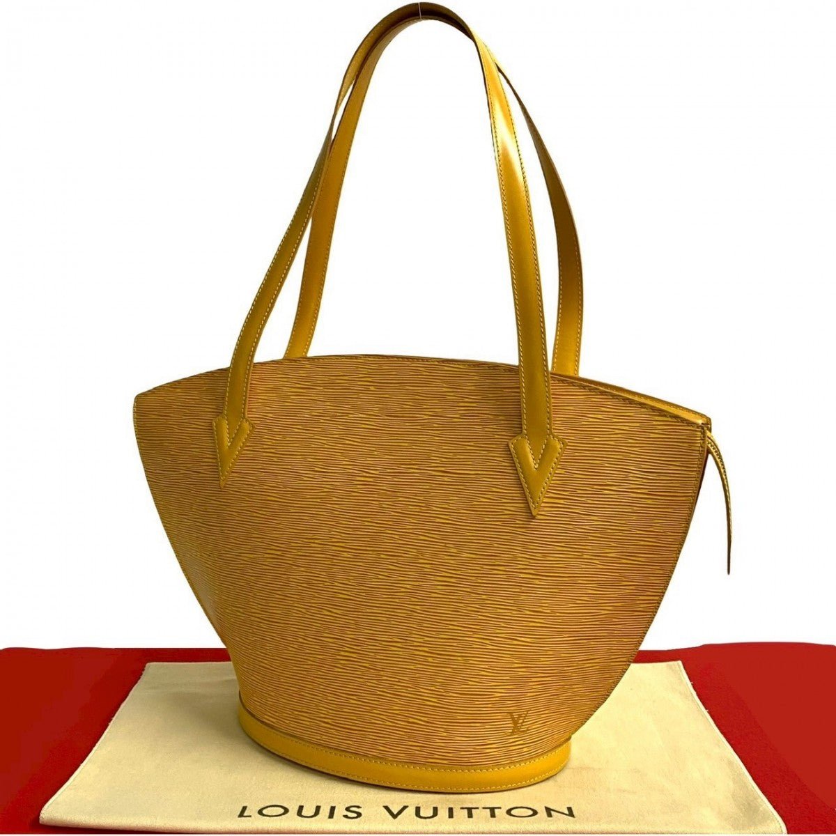 LOUIS VUITTON Shoulder Bag leather yellow Epi Saint Jacques Poignier Long | AlmaBagz - Image 10
