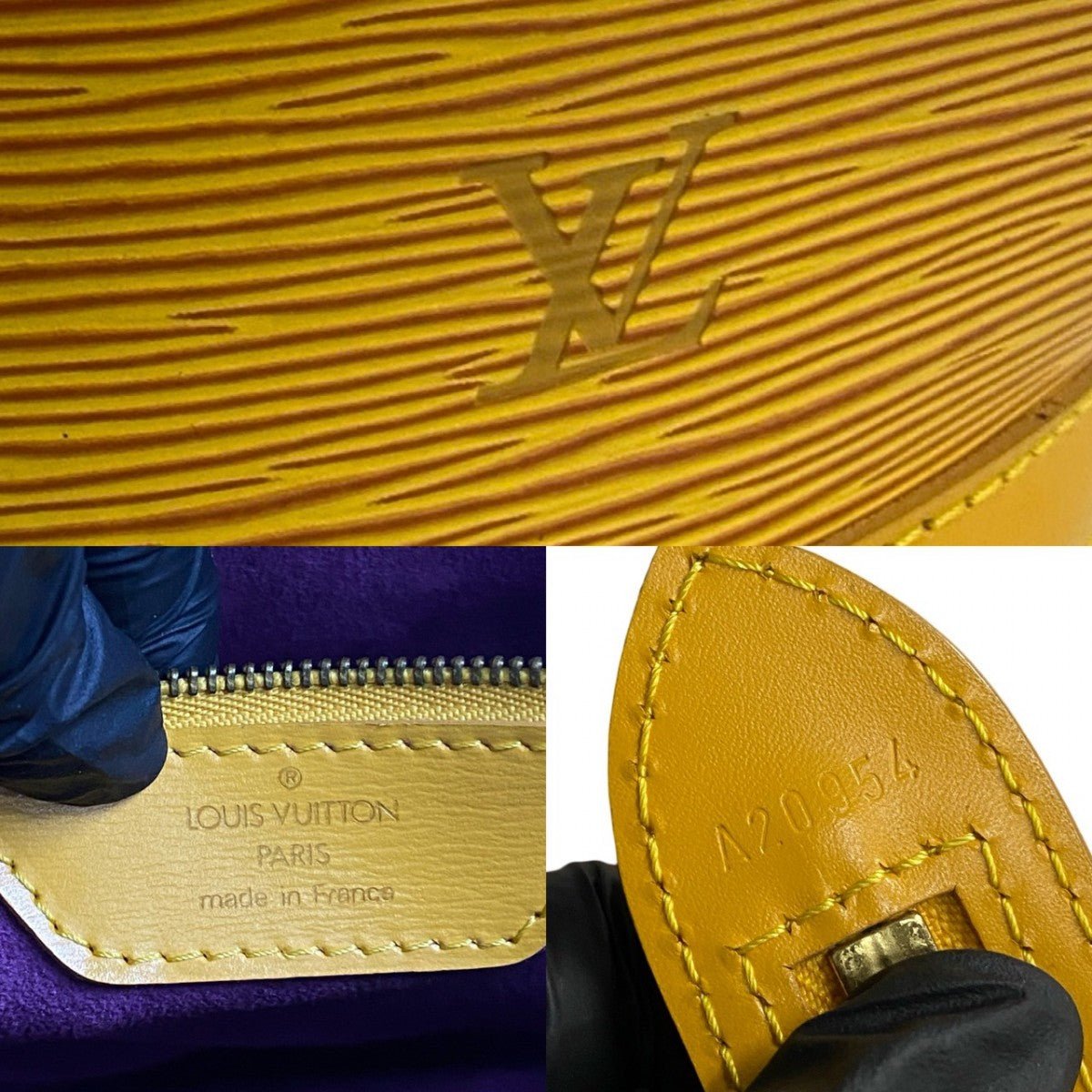 LOUIS VUITTON Shoulder Bag leather yellow Epi Saint Jacques Poignier Long | AlmaBagz - Image 3