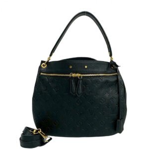 LOUIS VUITTON Shoulder Bag leather black Monogram Ann Platt Spontini | AlmaBagz