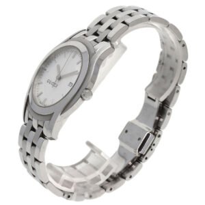 GUCCI Watches Quartz 5500XL Stainless Steel , Stainless Steel Silver Round face Silver dial mens Used | AlmaBagz