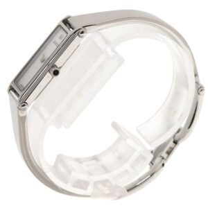 GUCCI Watches Quartz 1500L Stainless Steel , Stainless Steel Silver Square face bangle White shell dial Women Used | AlmaBagz
