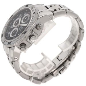 HERMES Watches Mechanical Automatic CP2.910 Stainless Steel , Stainless Steel Silver Clipper Mechanical Diver Chronograph black dial mens Used | AlmaBagz