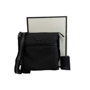 GUCCI New w/o Tags  Front Zip Flat Messenger Crossbody Bag | AlmaBagz