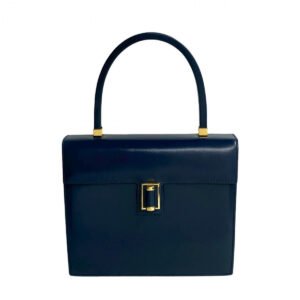 GUCCI Handbag leather Navy Old Gucci | AlmaBagz