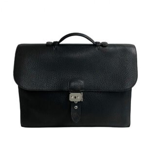 HERMES Business bag Fjord black Sac Adepeche 38 | AlmaBagz