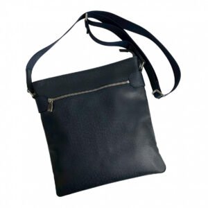 LOUIS VUITTON Shoulder Bag leather Navy Taiga Sasha | AlmaBagz