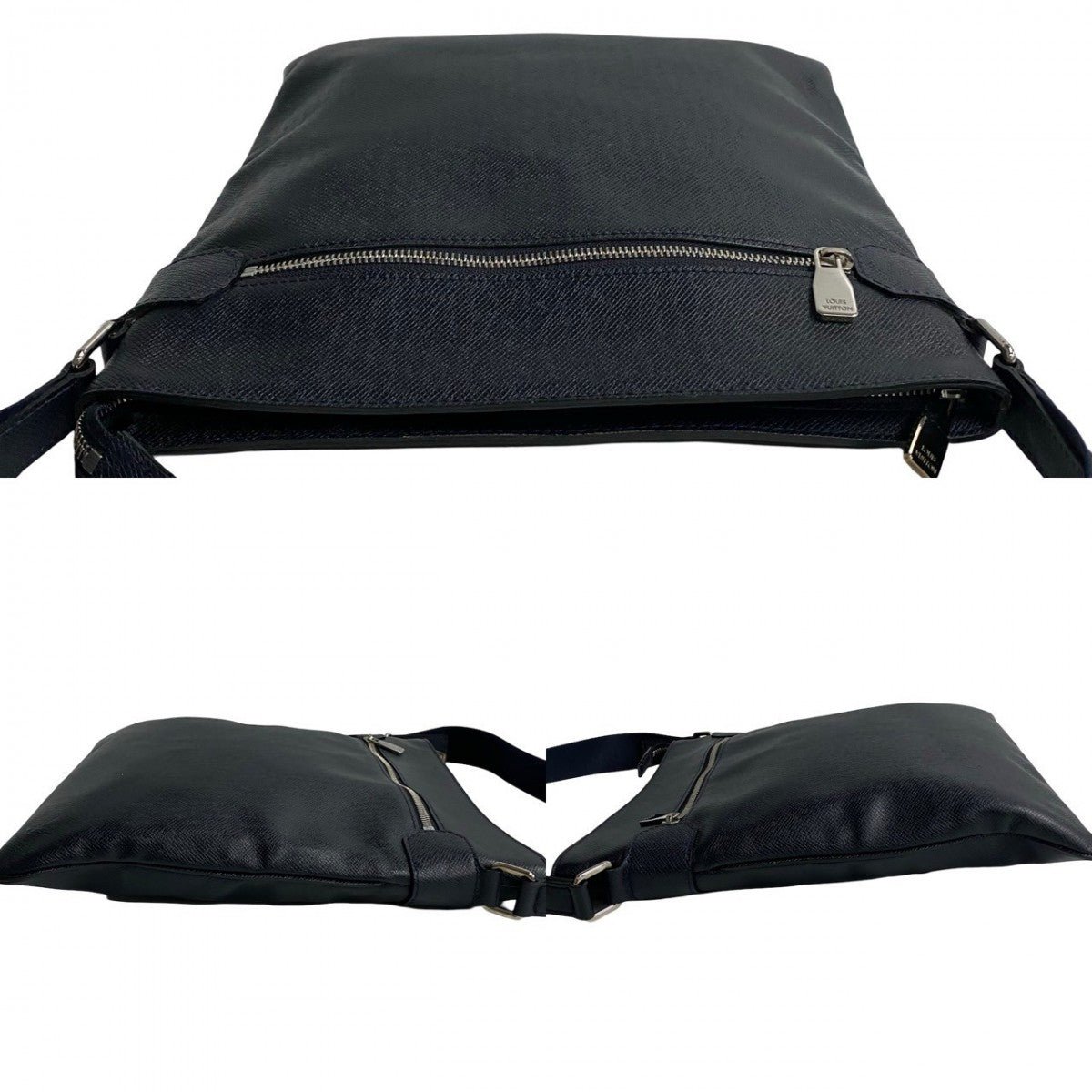 LOUIS VUITTON Shoulder Bag leather Navy Taiga Sasha | AlmaBagz - Image 5