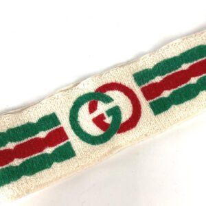 GUCCI hair accessory Polyurethane white GG logo sherry line mens Used | AlmaBagz