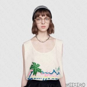 Gucci Hawaii Print Tank Top | AlmaBagz
