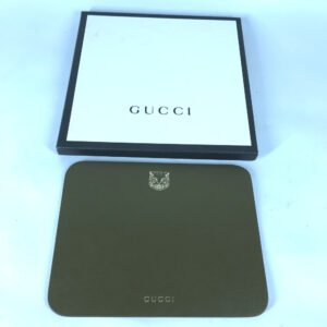 GUCCI Other miscellaneous goods leather khaki PC personal computer interior tiger mouse pad | AlmaBagz
