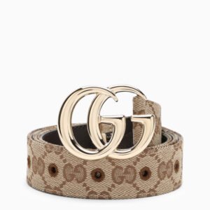 Gucci Gg Marmont Thin Belt In Gg Supreme Women | AlmaBagz