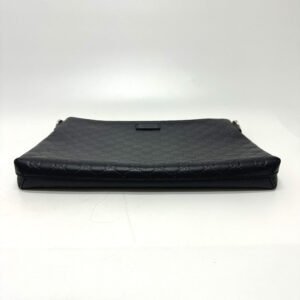 GUCCI Shoulder Bag 473882 leather Navy Guccisima GG mens Secondhand | AlmaBagz