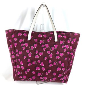 GUCCI Tote Bag 282489 Canvas / leather purple heart Women Used | AlmaBagz