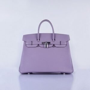 Hermes Birkin 35cm Togo Leather Handbags Light Purple Silver | AlmaBagz