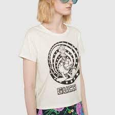 Gucci x Disney Donald Duck Printed T-Shirt in White | AlmaBagz