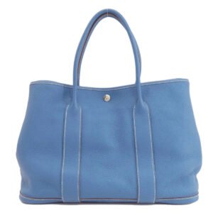 HERMES Tote Bag Negonda blue Garden Party PM Blue type SilverMetal Women Used | AlmaBagz