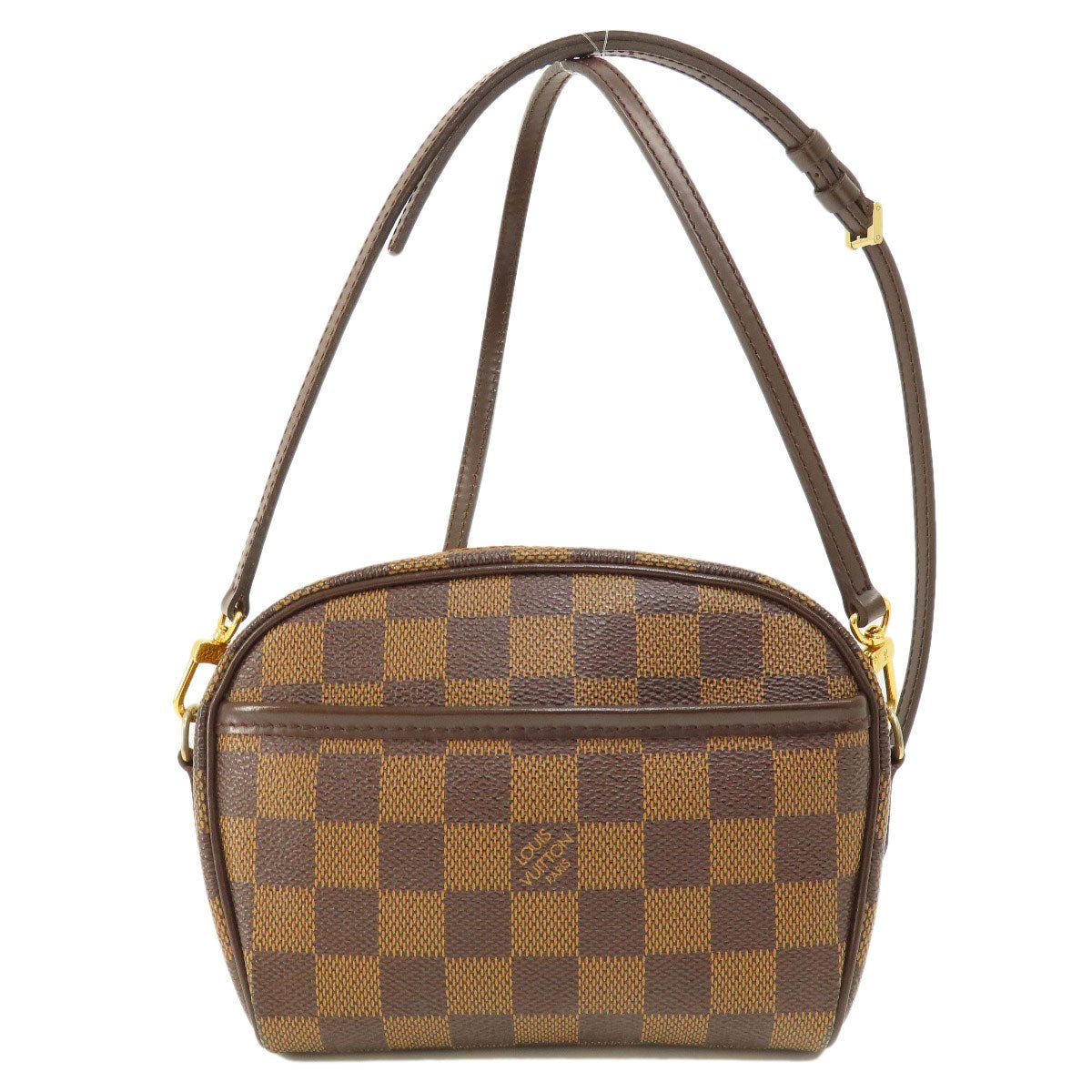 LOUIS VUITTON Shoulder Bag N51296 Damier canvas Brown Pochette Ipanema PM Damier Ebene Women Used | AlmaBagz - Image 20