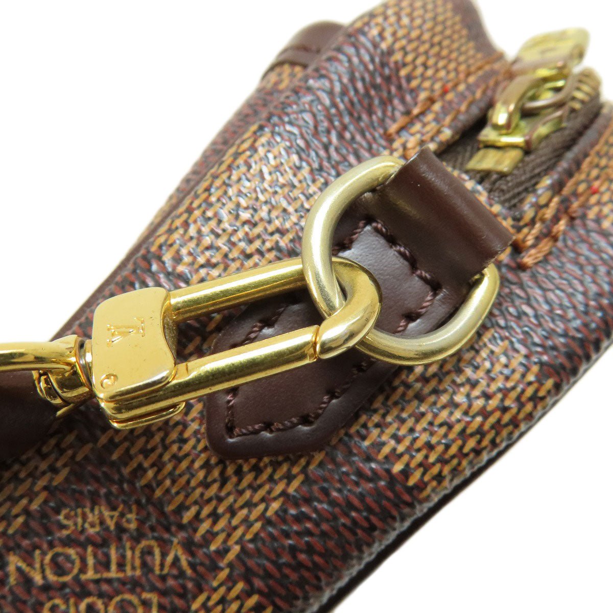 LOUIS VUITTON Shoulder Bag N51296 Damier canvas Brown Pochette Ipanema PM Damier Ebene Women Used | AlmaBagz - Image 13