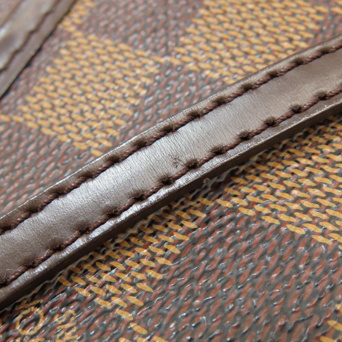 LOUIS VUITTON Shoulder Bag N51296 Damier canvas Brown Pochette Ipanema PM Damier Ebene Women Used | AlmaBagz - Image 14