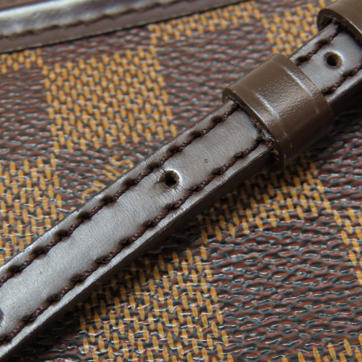 LOUIS VUITTON Shoulder Bag N51296 Damier canvas Brown Pochette Ipanema PM Damier Ebene Women Used | AlmaBagz - Image 15