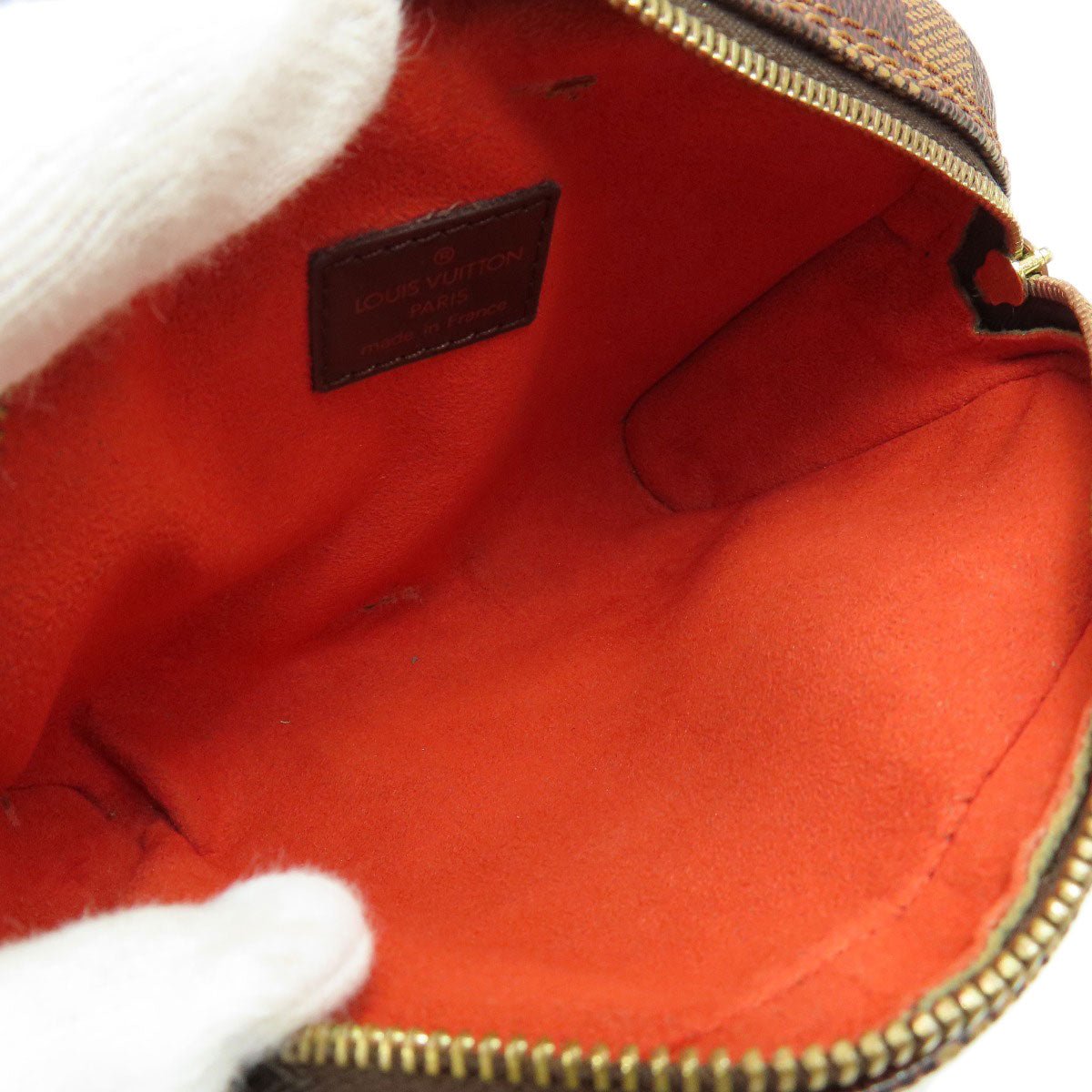 LOUIS VUITTON Shoulder Bag N51296 Damier canvas Brown Pochette Ipanema PM Damier Ebene Women Used | AlmaBagz - Image 4