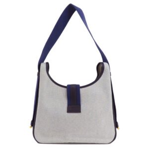 HERMES Shoulder Bag Tower ash gray Sako Gold Metal Women Used | AlmaBagz