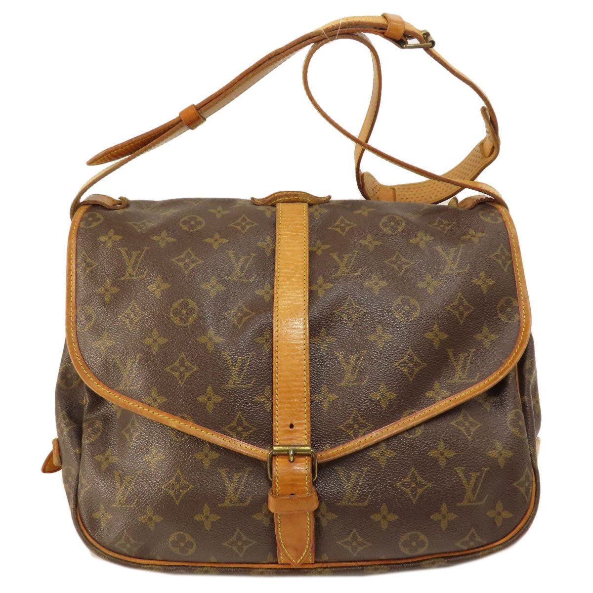 LOUIS VUITTON Shoulder Bag M42254 Monogram canvas Brown Saumur L Monogram Women Used | AlmaBagz - Image 30