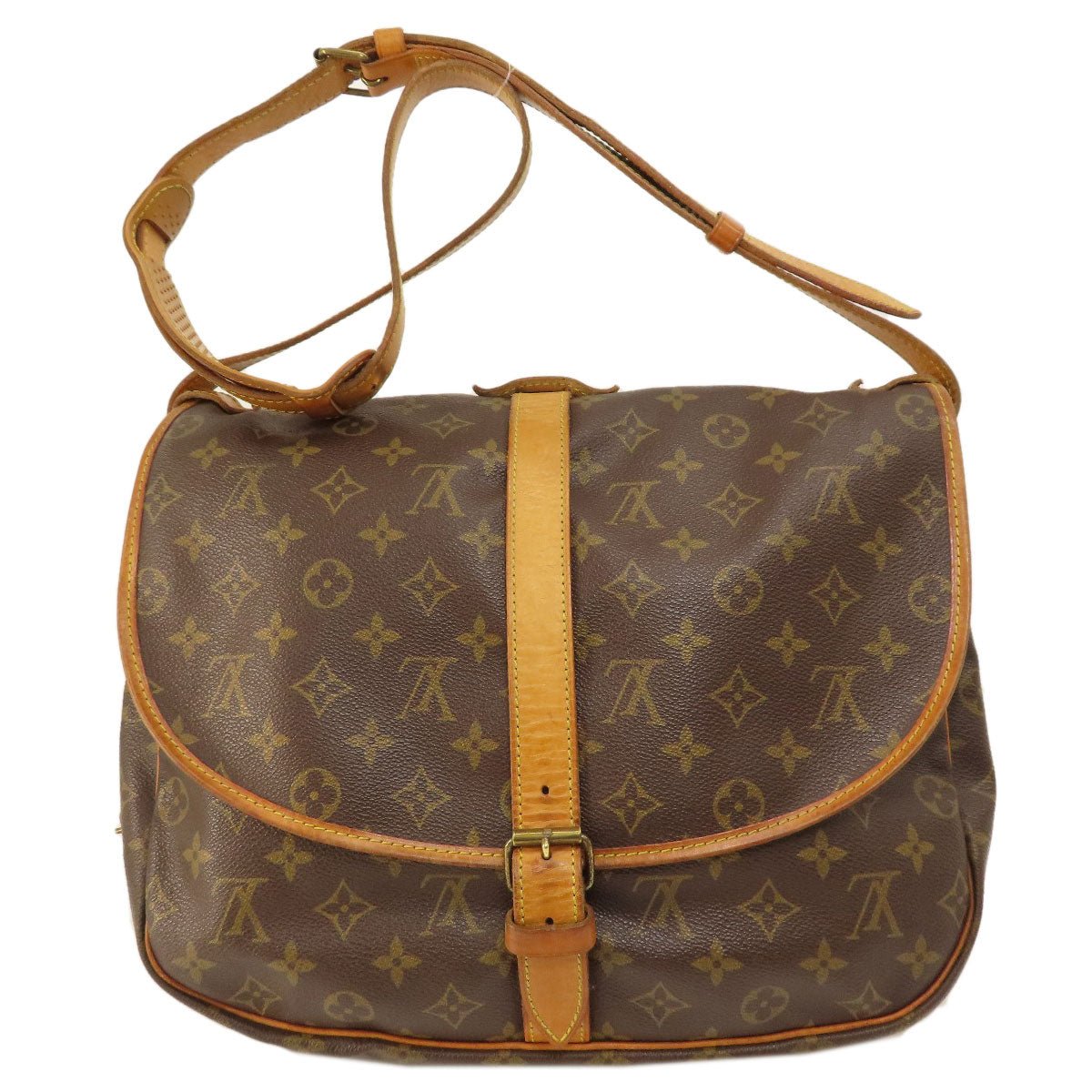 LOUIS VUITTON Shoulder Bag M42254 Monogram canvas Brown Saumur L Monogram Women Used | AlmaBagz