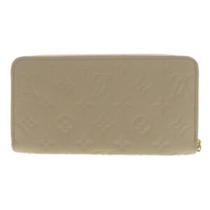 LOUIS VUITTON Long Wallet Purse M69034 Ann Platt beige Zippy Wallet Monogram Empreinte Women Used | AlmaBagz