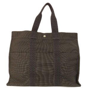 HERMES Handbag canvas black Her Line GM Women Used | AlmaBagz