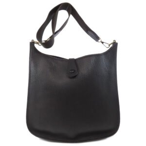HERMES Shoulder Bag Ardenne black Evelyn GM Gold Metal Women Used | AlmaBagz