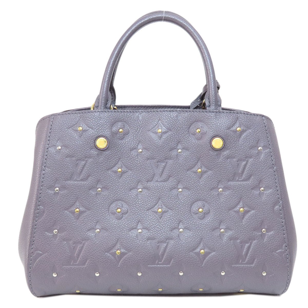 LOUIS VUITTON Handbag M51727 Ann Platt gray Montaigne BB Green Silver | AlmaBagz