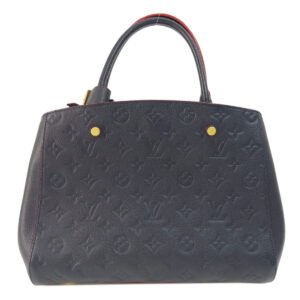 LOUIS VUITTON Handbag M42746 Ann Platt Navy Montaigne MM Marine Rouge Women Used | AlmaBagz