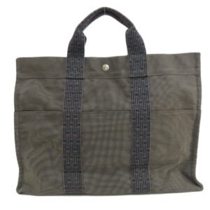 HERMES Handbag canvas gray Her LineMM | AlmaBagz