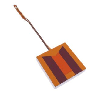 HERMES key ring Calfskin Orange Bag Charm Retorokare Women Used | AlmaBagz