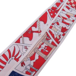 HERMES scarf silk Red Twilly Women Used | AlmaBagz