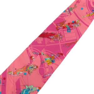 HERMES scarf silk pink Twilly Women Used | AlmaBagz