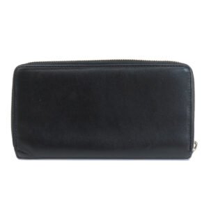 GUCCI Long Wallet Purse 597677 leather black Embryoidery | AlmaBagz
