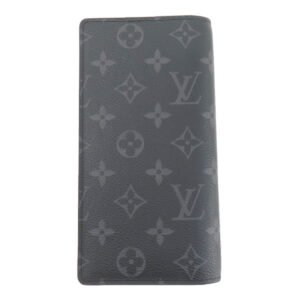 LOUIS VUITTON Long Wallet Purse M69260 Monogram Eclipse black Portefeuille�EBrazza Gaston Label Monogram Eclipse mens Used | AlmaBagz