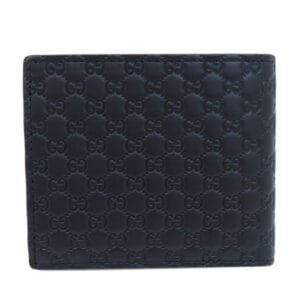 GUCCI Bifold Wallet 544472 leather black Micro Gucci Shima outlet | AlmaBagz