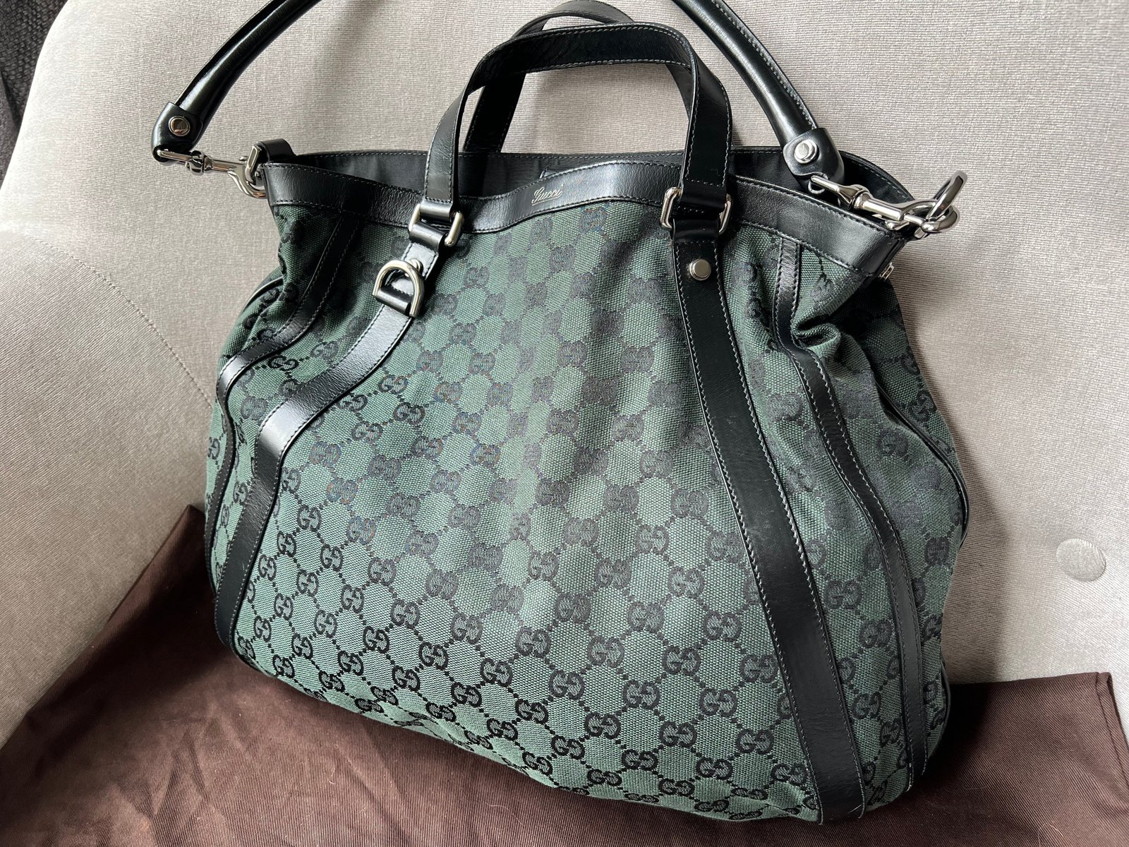 Gucci Abbey Convertible GG Canvas Tote | AlmaBagz - Image 8
