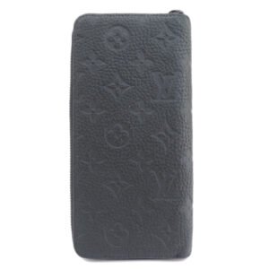 LOUIS VUITTON Long Wallet Purse M69047 Taurillon Clemence Leather black Zippy wallet  Vertical mens Used | AlmaBagz