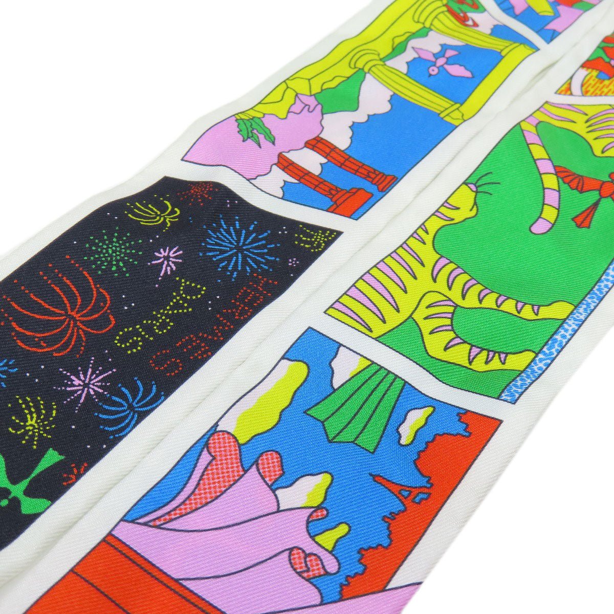 HERMES scarf silk multicolor Twilly Women Used | AlmaBagz