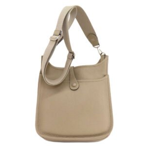 HERMES Shoulder Bag Taurillon Clemence Ocher Evelyn 3 SilverMetal Women Used | AlmaBagz
