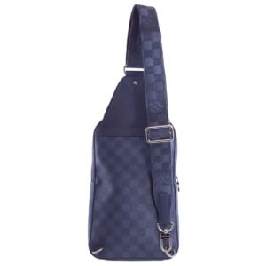 LOUIS VUITTON Sling bag N40439 Damier Anfini Navy Avenue Sling Bag | AlmaBagz