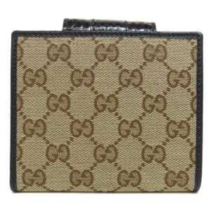 GUCCI Bifold Wallet 181669 canvas Brown GG Women Used | AlmaBagz